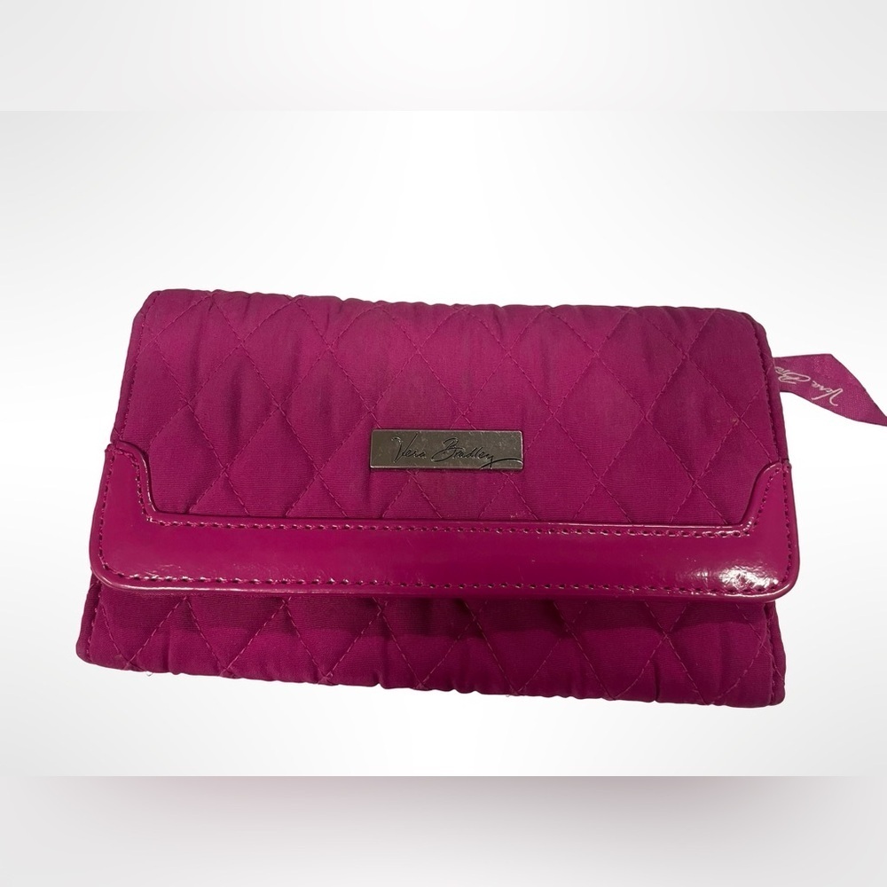 Vera Bradley‎ tri fold fuchsia wallet